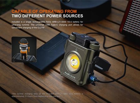 Latarka Led Fenix CL27R Warsztat Camping Foto Biwak Strumień szeroki/wąski - zdjęcie 4