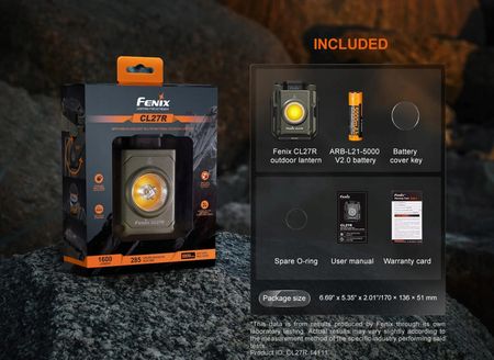 Latarka Led Fenix CL27R Warsztat Camping Foto Biwak Strumień szeroki/wąski - zdjęcie 6