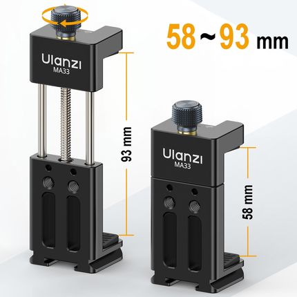 Metalowy uchwyt na smartfona ULANZI MA33 1/4