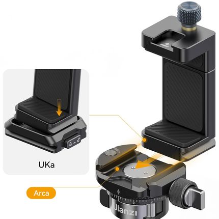 Metalowy uchwyt na smartfona ULANZI MA33 1/4
