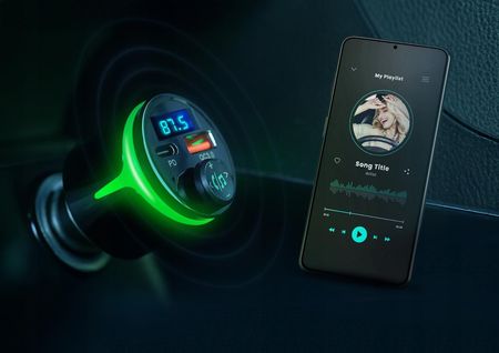 Xblitz X650 ZESTAW GŁOŚNOMÓWIĄCY Z TRASMITEREM FM SZYBKIE ŁADOWANIE USB - zdjęcie 2
