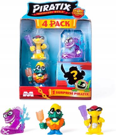 Magicbox Piratix Seria 2 Shark Treasure 4-Pack Zestaw 4 Figurek - zdjęcie 4