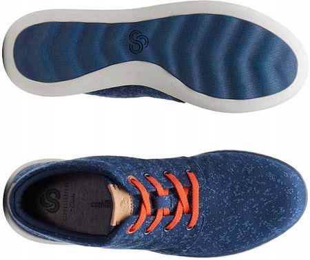 Botki Clarks Step Move Hi tekstylne granatowe 40 - zdjęcie 2