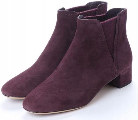 CLARKS Botki damskie Orabella Ruby fioletowe zamszowe wsuwane 35,5 - zdjęcie 2