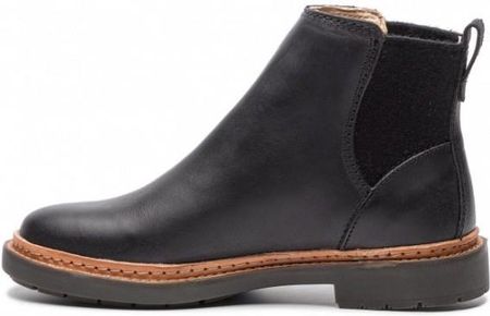 Botki damskie Clarks Trace Fall czarne skórzane wsuwane 36 - zdjęcie 2