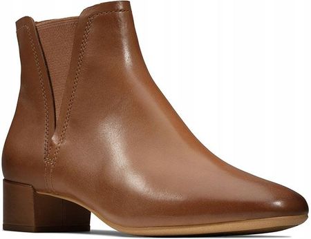 Botki Clarks Orabella Ruby brązowe skórzane 37 - zdjęcie 2