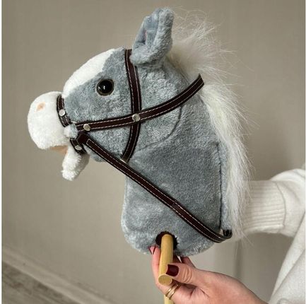Jokomisiada Hobby Horse Koń Na Patyku Dźwięk Galopu I Rżenia Ruchomy Pysk Za5442 - zdjęcie 2