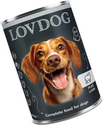 Lovdog Pure Lamb Karma Mokra Dla Psa Jagnięcina Mono Z Burakiem I Tymiankiem 400G - zdjęcie 2