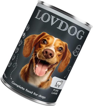 Lovdog Pure Lamb Karma Mokra Dla Psa Jagnięcina Mono Z Burakiem I Tymiankiem 400G - zdjęcie 3