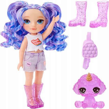 Rainbow High Littles Amethyst Willow Fioletowa Lalka 14cm Z Psem - zdjęcie 5