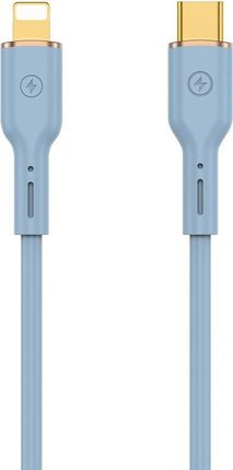 Markowe Wiwu Kabel Yq01 Usb C Lightning 30W 1 2M Niebieski - zdjęcie 3