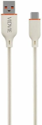 Vidvie Kabel Cb4028 Usb Type C 6A 66W 1 2M Beżowy - zdjęcie 3