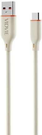 Vidvie Kabel Cb4028 Usb Type C 6A 66W 1 2M Beżowy - zdjęcie 2