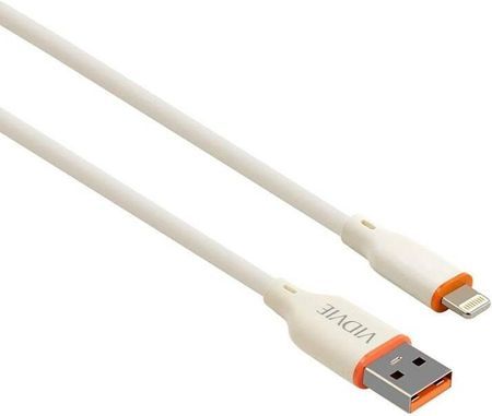 Vidvie Kabel Cb4028 Usb Iphone 3A 1 2M Beżowy - zdjęcie 3