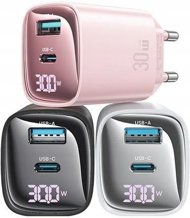 Usams Sieciowa 30W Gan Usb C A Fast Charging Xc Series Różowa - zdjęcie 2