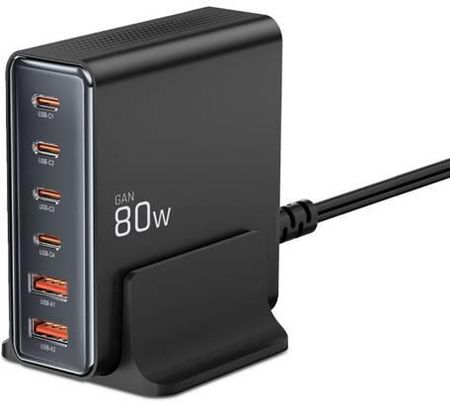 Tech Protect Sieciowa Pd80W Qc 3 0 Gan 6 Port Desktop Charger - zdjęcie 5