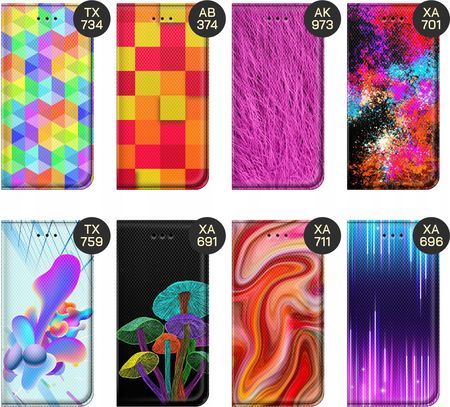 Etui Z Klapką Do Motorola Edge 50 Ultra Neonowe Neon Jaskrawe Futerał - zdjęcie 4