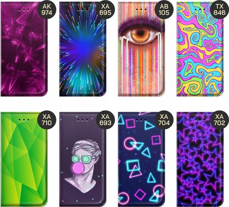Etui Z Klapką Do Motorola Edge 50 Ultra Neonowe Neon Jaskrawe Futerał - zdjęcie 2
