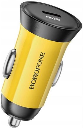 Borofone Bz26 Searcher Samochodowa Z Portem Typ C Pd 30W 3A Kolor Żółt - zdjęcie 2