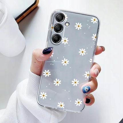 Etui Do Samsung A54 5G Przezroczyste Kwiaty Silikon Ochrona Case Szkło - zdjęcie 6