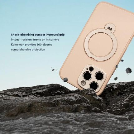 Moshi Kameleon Magsafe Etui Iphone 16 Pro Max Z Funkcją Podstawki Shell Pink - zdjęcie 3