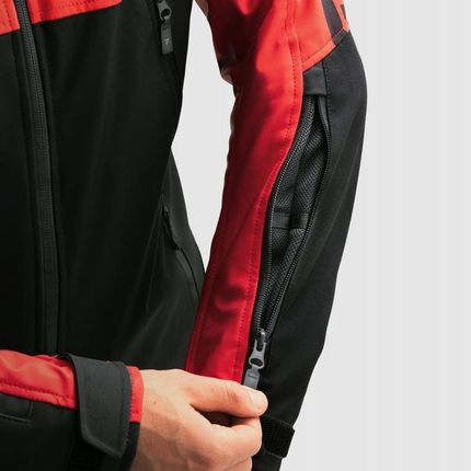 Rebelhorn Kurtka Tekstylna Slash Spider Czarny Czerwony Softshell - zdjęcie 2