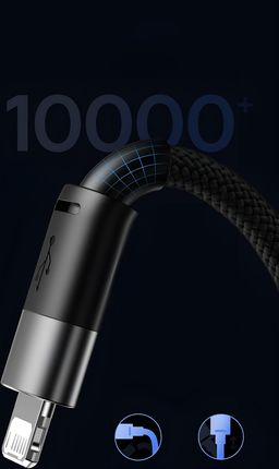 KABEL 3 w 1 BASEUS - SZYBKIE ŁADOWANIE, 1,2m All-in-One, USB typ C, mikro - zdjęcie 3