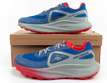 Buty Męskie Damskie Salomon Glide Max Tr Run The Alps (surf/quarry/red) L47385600 (unisex) - zdjęcie 2