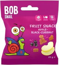 Zdjęcie Eco-Snack Bob Snail Owocowa Przekąska O Smaku Jabłko-Czarna Porzeczka Zdrowe Przekąski 20g - Małomice