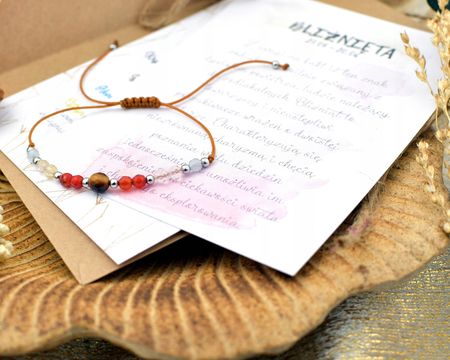 Bransoletka Znak Zodiaku Bliźnięta Naturalne Kamienie Zodiak - zdjęcie 6