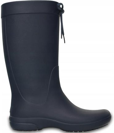 CROCS Kalosze damskie Freesail wysokie żeglarskie granatowe 34,5 - zdjęcie 2