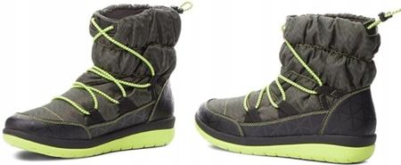 Śniegowce damskie Clarks Cabrini Alp ocieplane khaki zielone 37 - zdjęcie 2