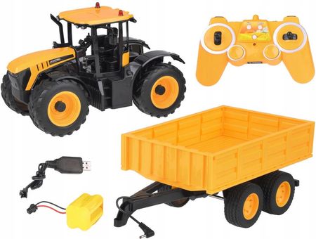 Double E Jcb Traktor Z Przyczepą Sterowany Na Pilota Kipruje 1:16 Rc0670 - zdjęcie 3