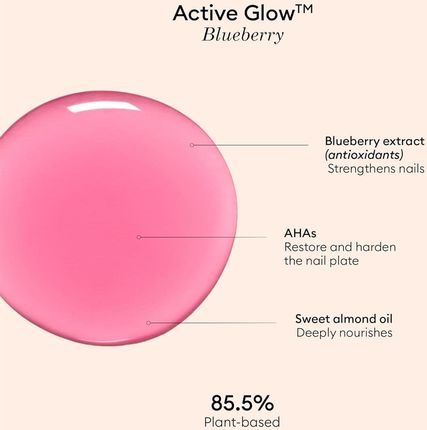 Manucurist Nail & Hand Care Active Glow Blueberry Lakier Do Paznokci 15ml - zdjęcie 2