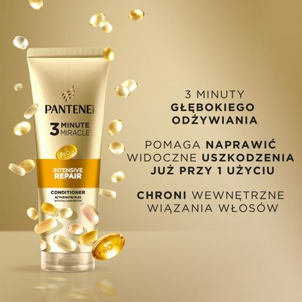 Pantene Pro-V Intensive Repair 3 Minute Miracle Odżywka Do Włosów Suchych 220ml - zdjęcie 2