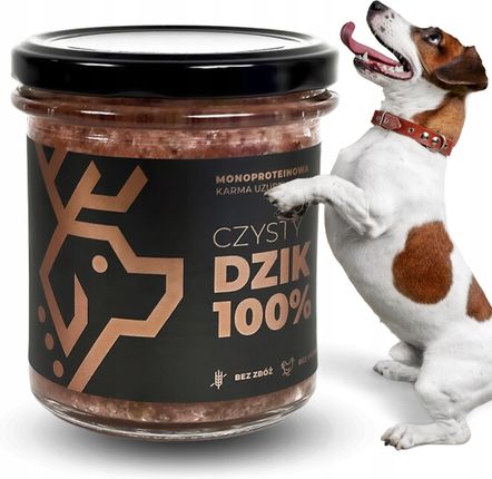 Deer Dog Karma Mokra Dzik 100% Słoik Monoproteinowa Hipoalergiczna 290G - zdjęcie 2
