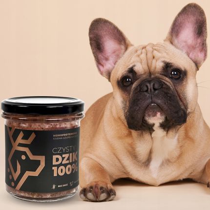 Deer Dog Karma Mokra Dzik 100% Słoik Monoproteinowa Hipoalergiczna 290G - zdjęcie 3