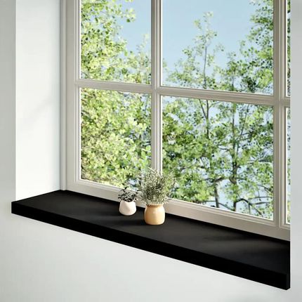 vidaXL Parapet Ciemnobrązowy 120x25x2Cm Lite Drewno Dębowe 2szt. 4009186 - zdjęcie 3