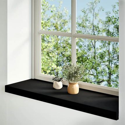 vidaXL Parapet Ciemnobrązowy 80x30x2Cm Lite Drewno Dębowe 2szt. 4009190 - zdjęcie 3