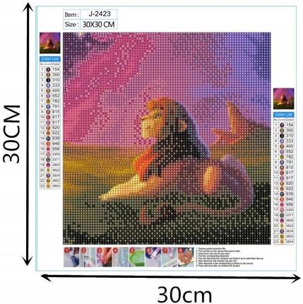 Haft Diamentowy 5D Diy Król Lew Simba - zdjęcie 4