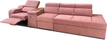 Sofa Rose 3 z fotelem elektrycznym relax z funkcją spania - zdjęcie 3