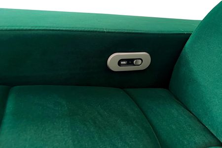 Fotel do salonu RELAX elektryczny w tkaninie szerokość 90 cm - zdjęcie 5