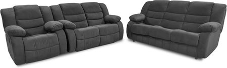 Komplet wypoczynkowy Borys Sofa 3os. z f.spania Sofa 2os. z 2relaxami, Fotel z relaxem - zdjęcie 2