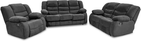 Komplet wypoczynkowy Borys Sofa 3os. z f.spania Sofa 2os. z 2relaxami, Fotel z relaxem - zdjęcie 3