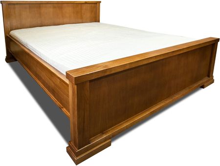 Łóżko sypialniane, łóżko dębowe 200×200 cm Amber klasyczny styl - zdjęcie 2