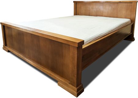 Łóżko sypialniane, łóżko dębowe 200×200 cm Amber klasyczny styl - zdjęcie 3