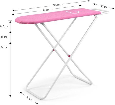 Milly Mally Deska do prasowania - zabawka Kaya Prestige Pink reg. wys. 54 - 61,5 cm - zdjęcie 4