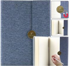 Zdjęcie Lean Notes Biurowy Na Magnes Notatnik W Linie A5 Z Obiciem Szary - Myślibórz