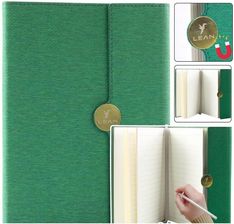 Zdjęcie Lean Notes Biurowy Na Magnes Notatnik A5 W Linie Z Obiciem Zielony - Sulejówek