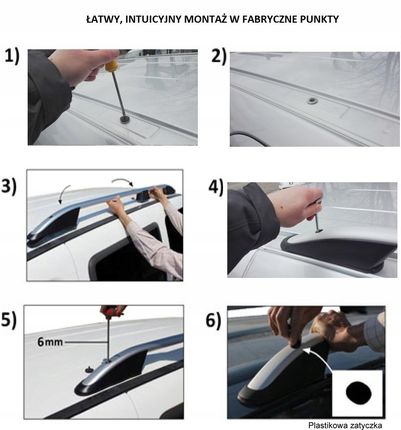 Can Otomotiv Relingi Dachowe Srebrne Ford Transit Connect Rok Od 2014 Do 2022 L1 Krótki - zdjęcie 3